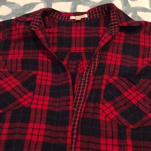 Button down flannel shirt